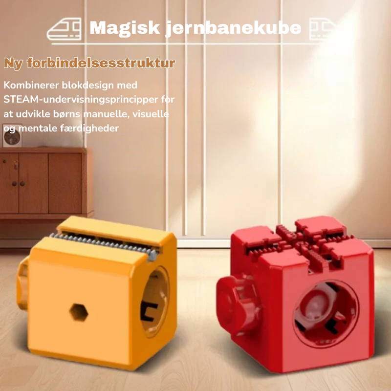 Circuit Cube DIY – Créativité et Action – Jouet de Train à Construire