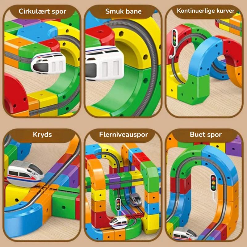 Circuit Cube DIY – Créativité et Action – Jouet de Train à Construire