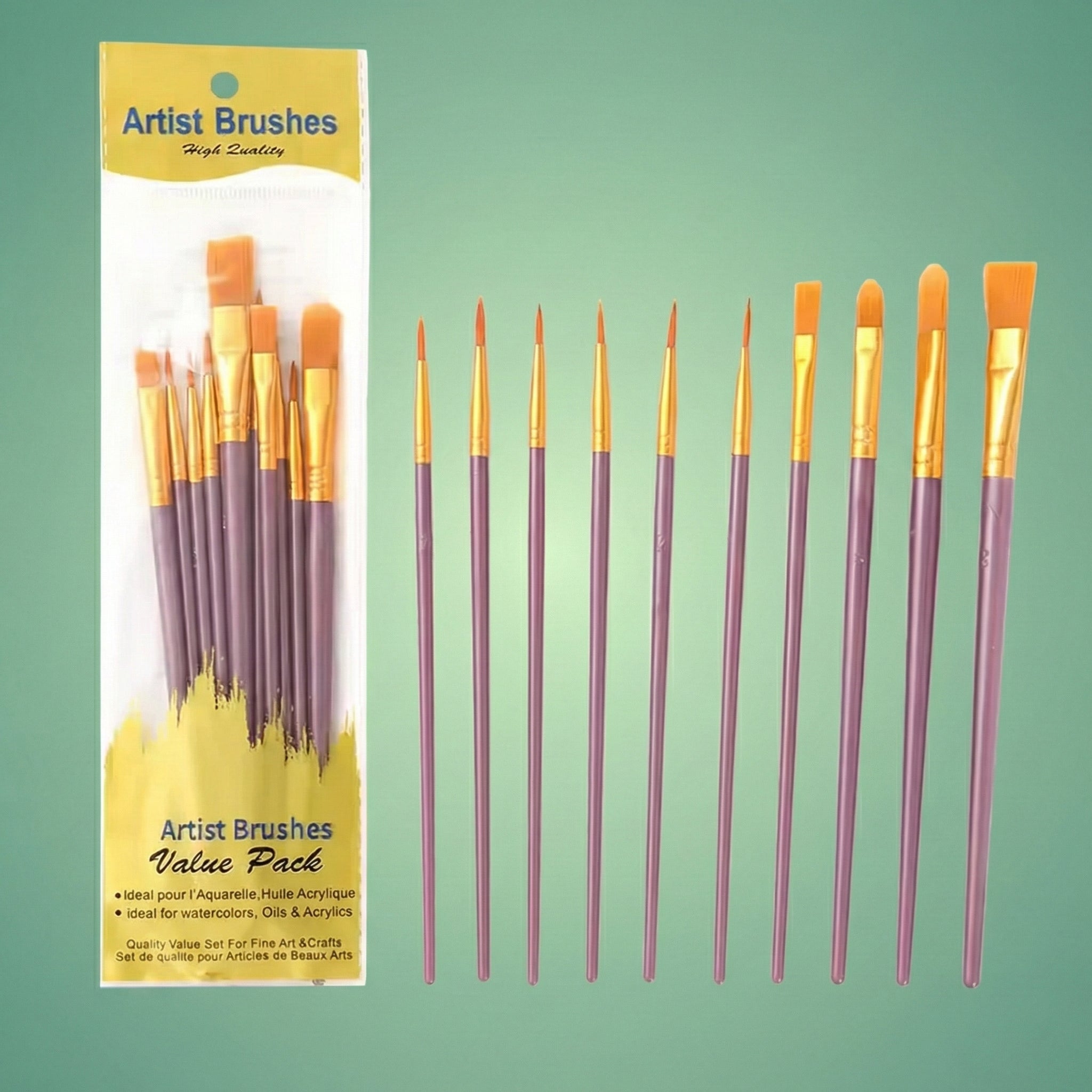 Ensemble de Pinceaux Artistiques