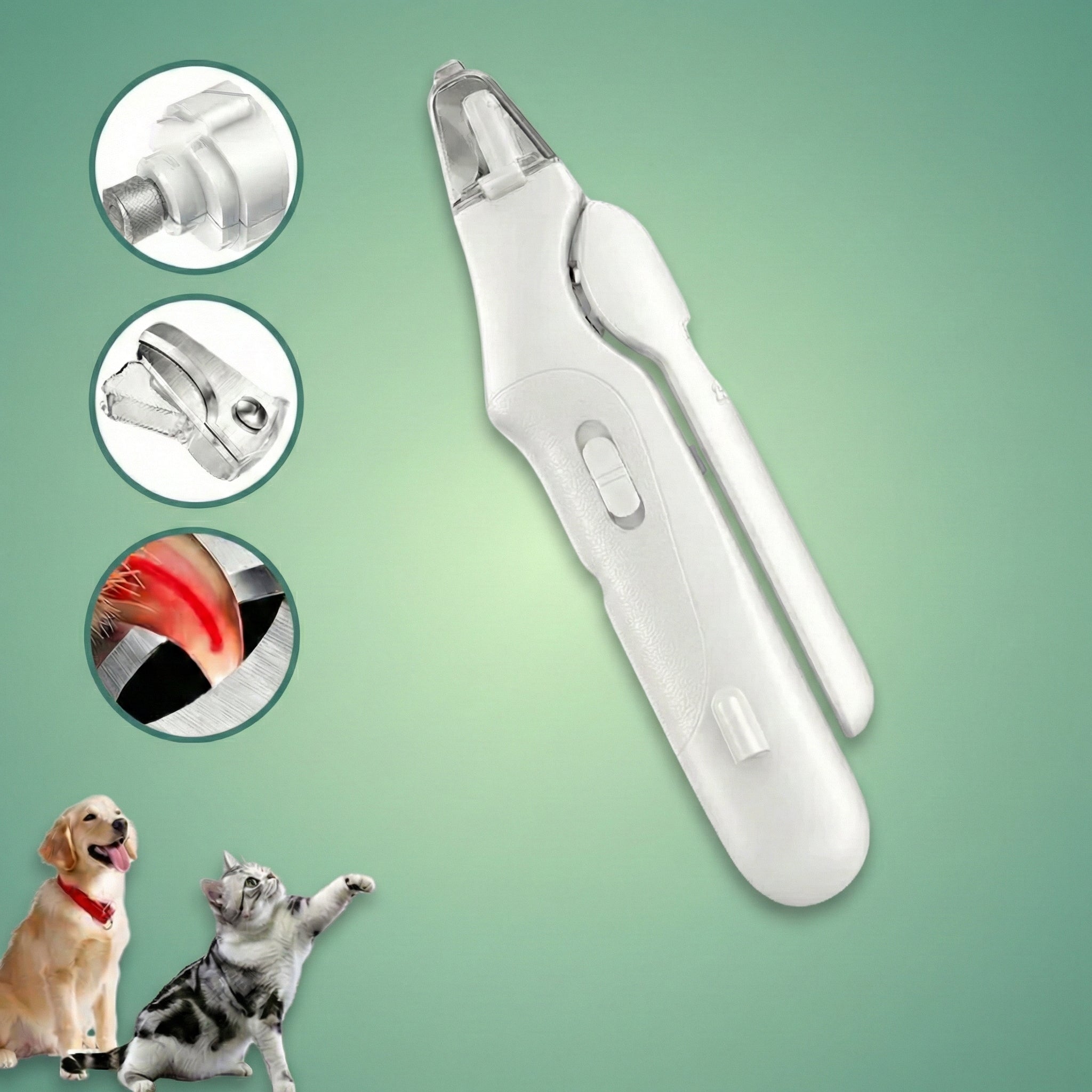 LumiCoupe™ Pro – Le Coupe-Ongles 2-en-1 à LED pour des Soins Sûrs et Sans Stress