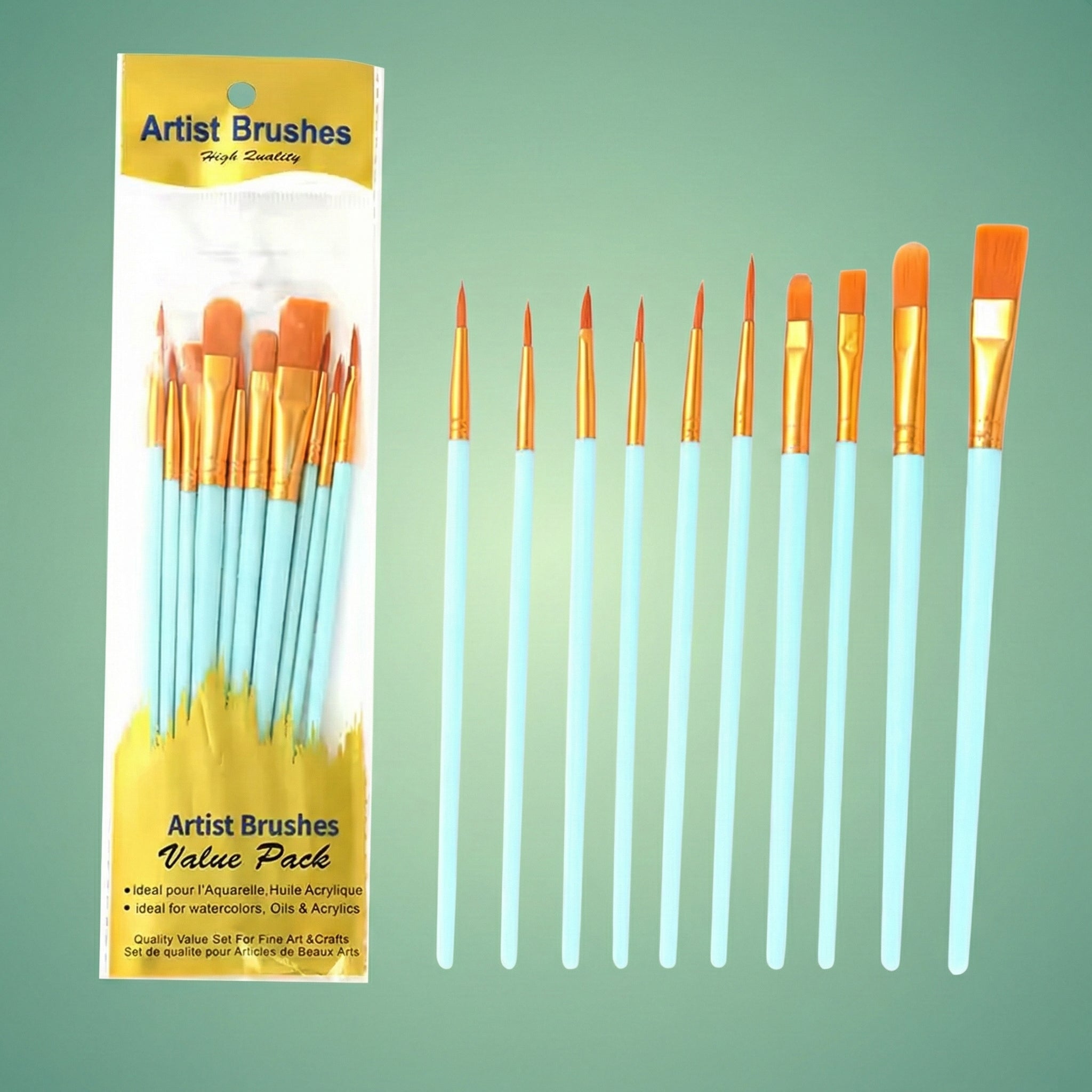 Ensemble de Pinceaux Artistiques