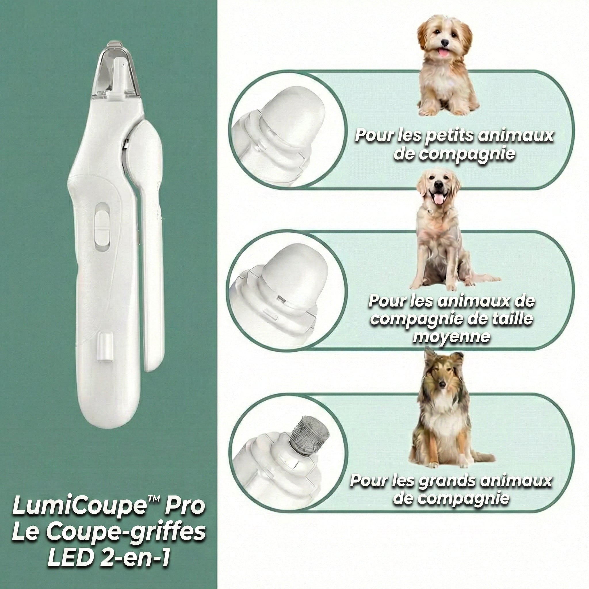 LumiCoupe™ Pro – Le Coupe-Ongles 2-en-1 à LED pour des Soins Sûrs et Sans Stress