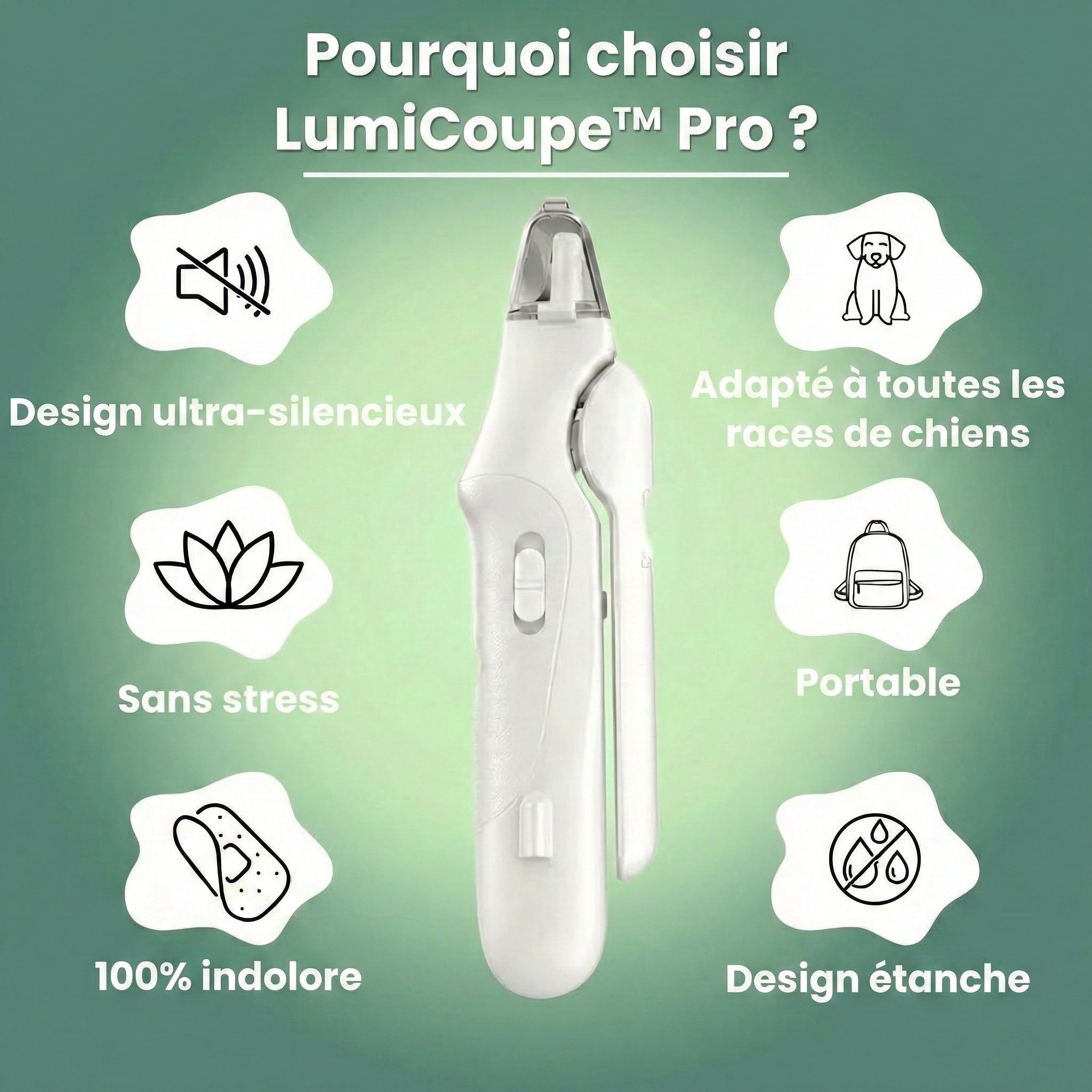 LumiCoupe™ Pro – Le Coupe-Ongles 2-en-1 à LED pour des Soins Sûrs et Sans Stress