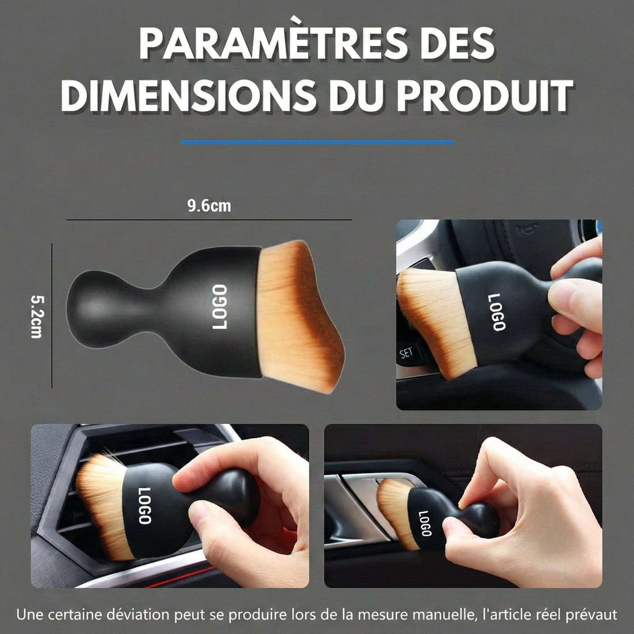 Brosse de Détail en Microfibre AutoBrillance™ pour Voiture