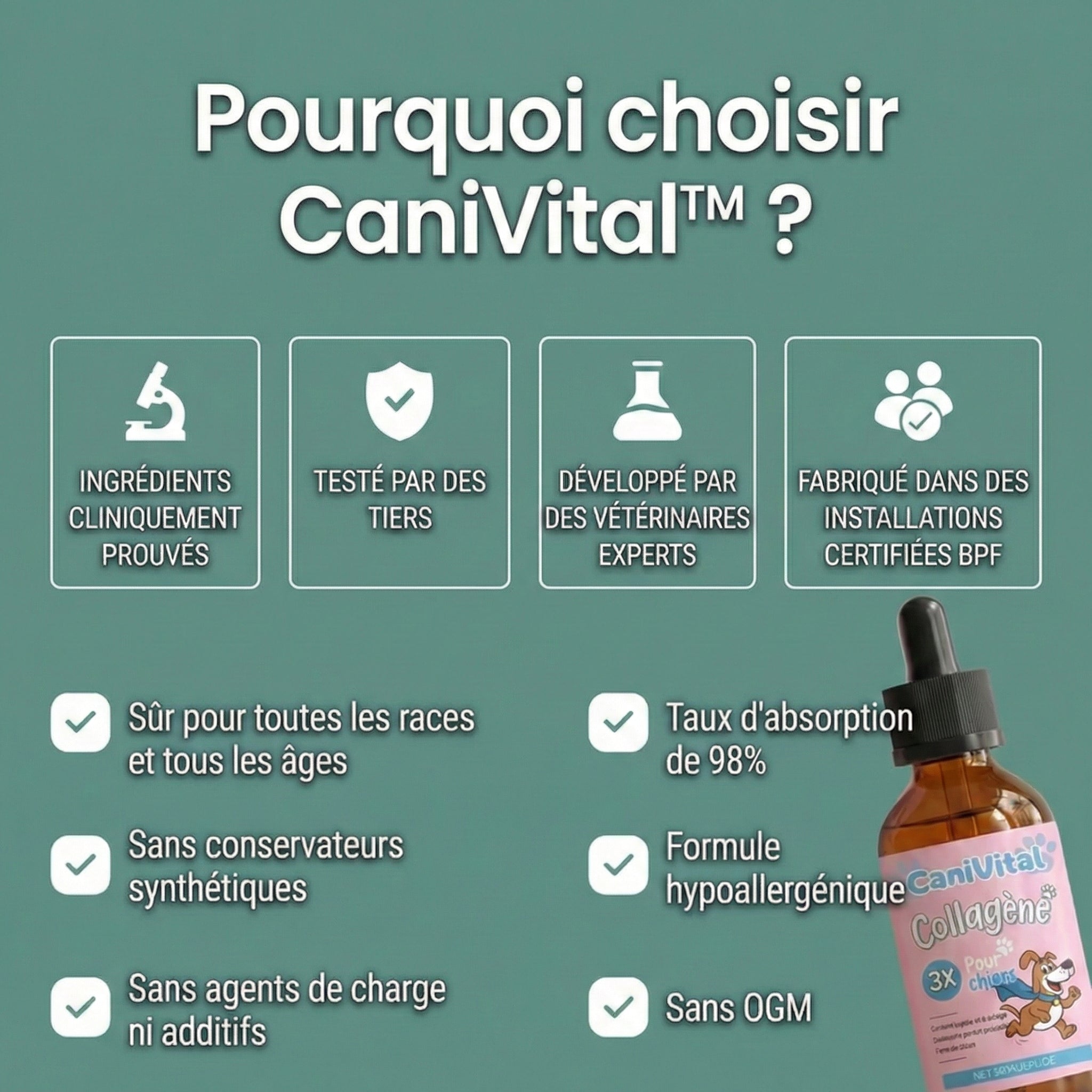 CaniVital™ – Collagène Liquide Premium
