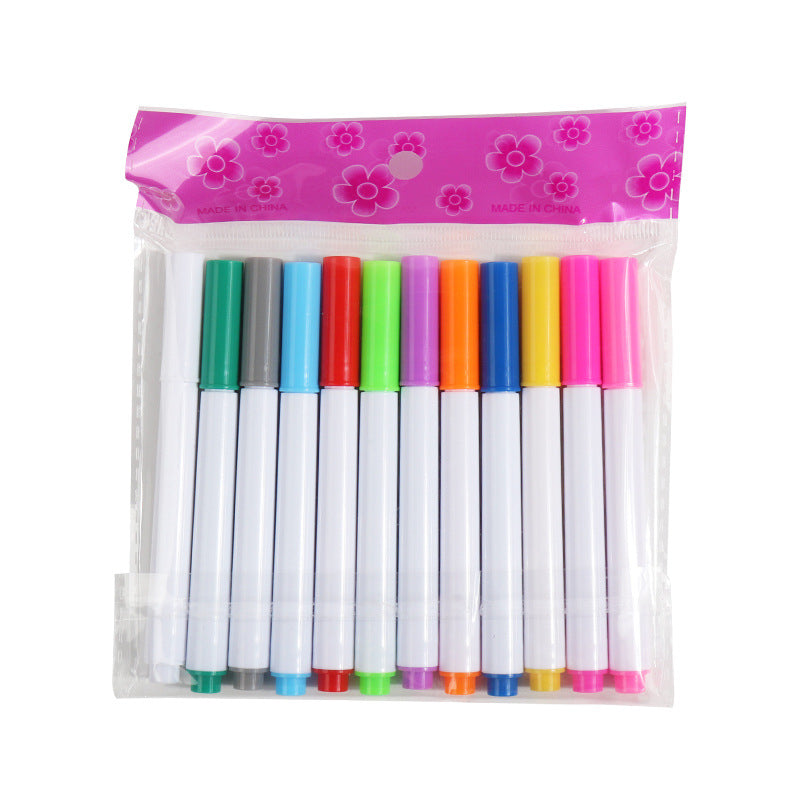 12 Feutres Colorés pour Tableau LED Lumineux