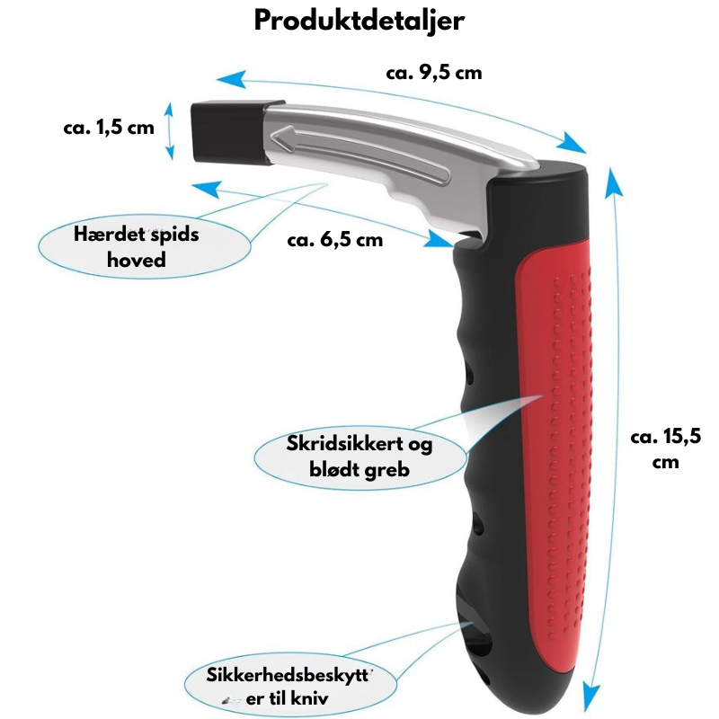 AutoSecours™ – Outil de voiture 3-en-1 et kit d'urgence