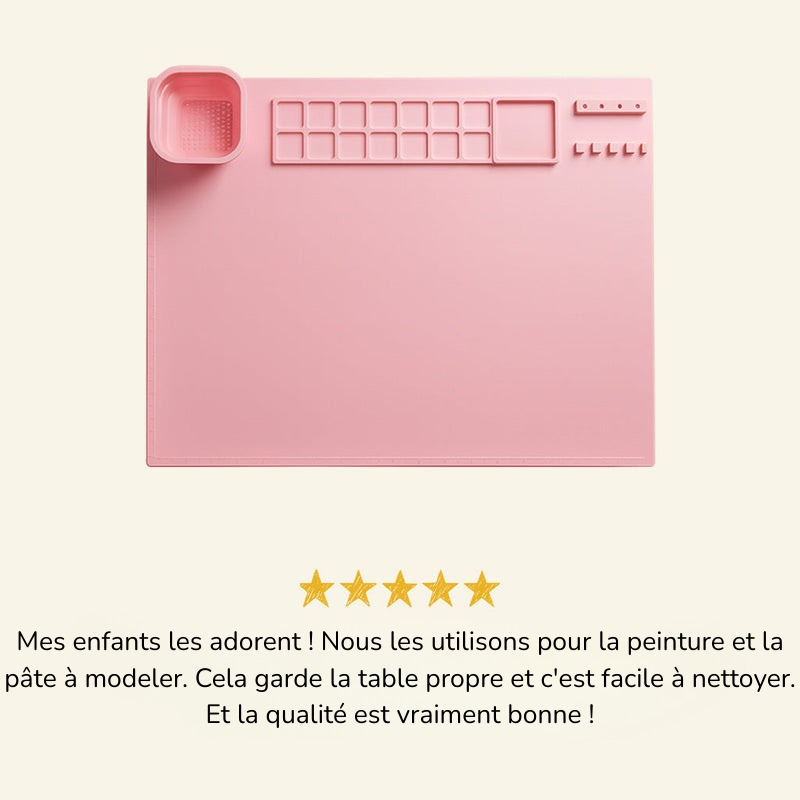 Tapis de Peinture en Silicone | Kit Artistique Créatif