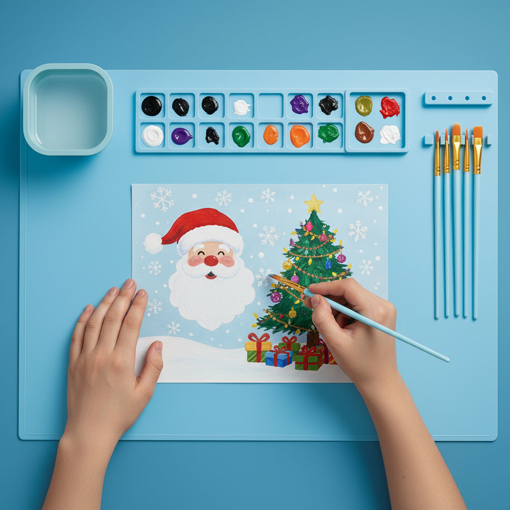 Tapis de Peinture en Silicone | Kit Artistique Créatif