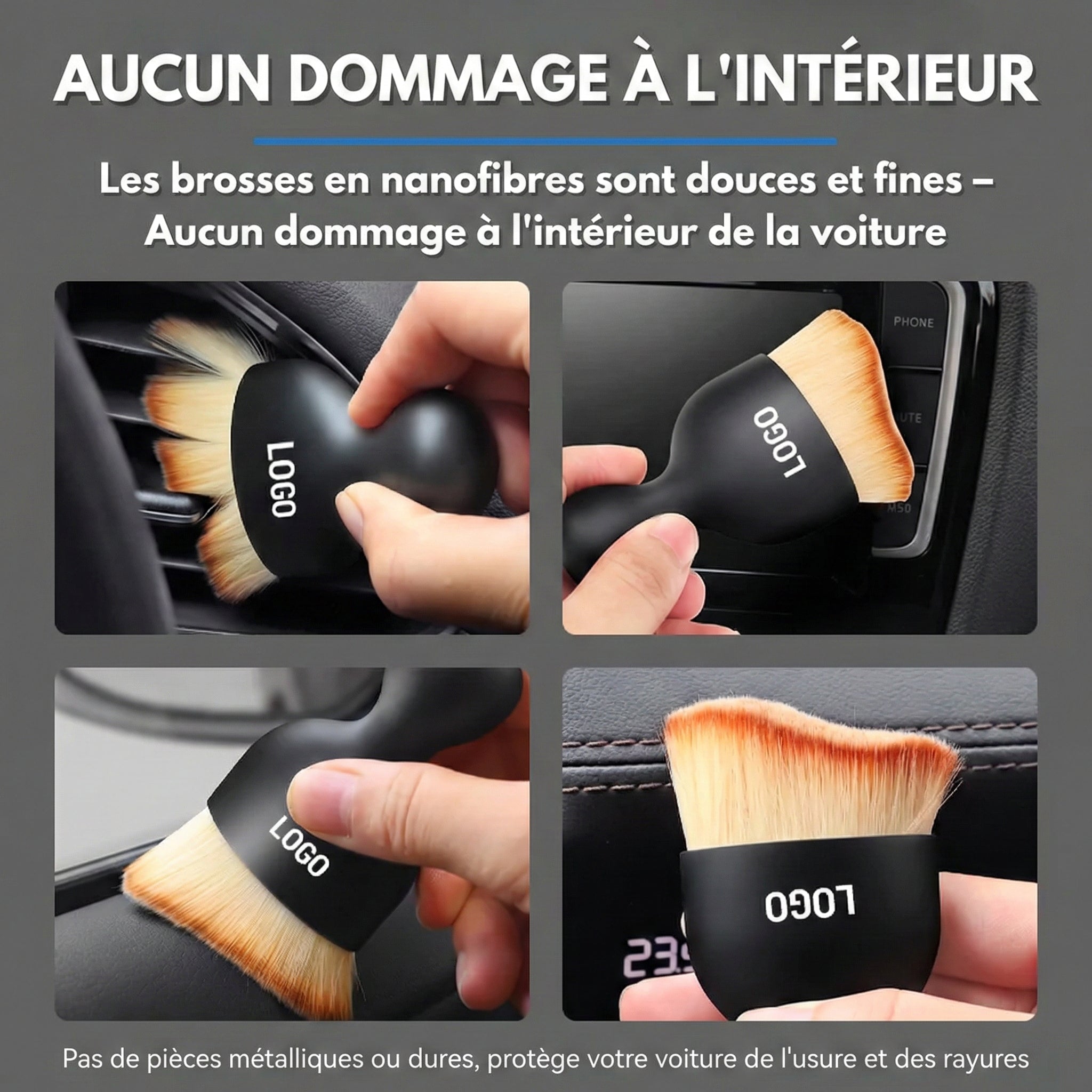 Brosse de Détail en Microfibre AutoBrillance™ pour Voiture