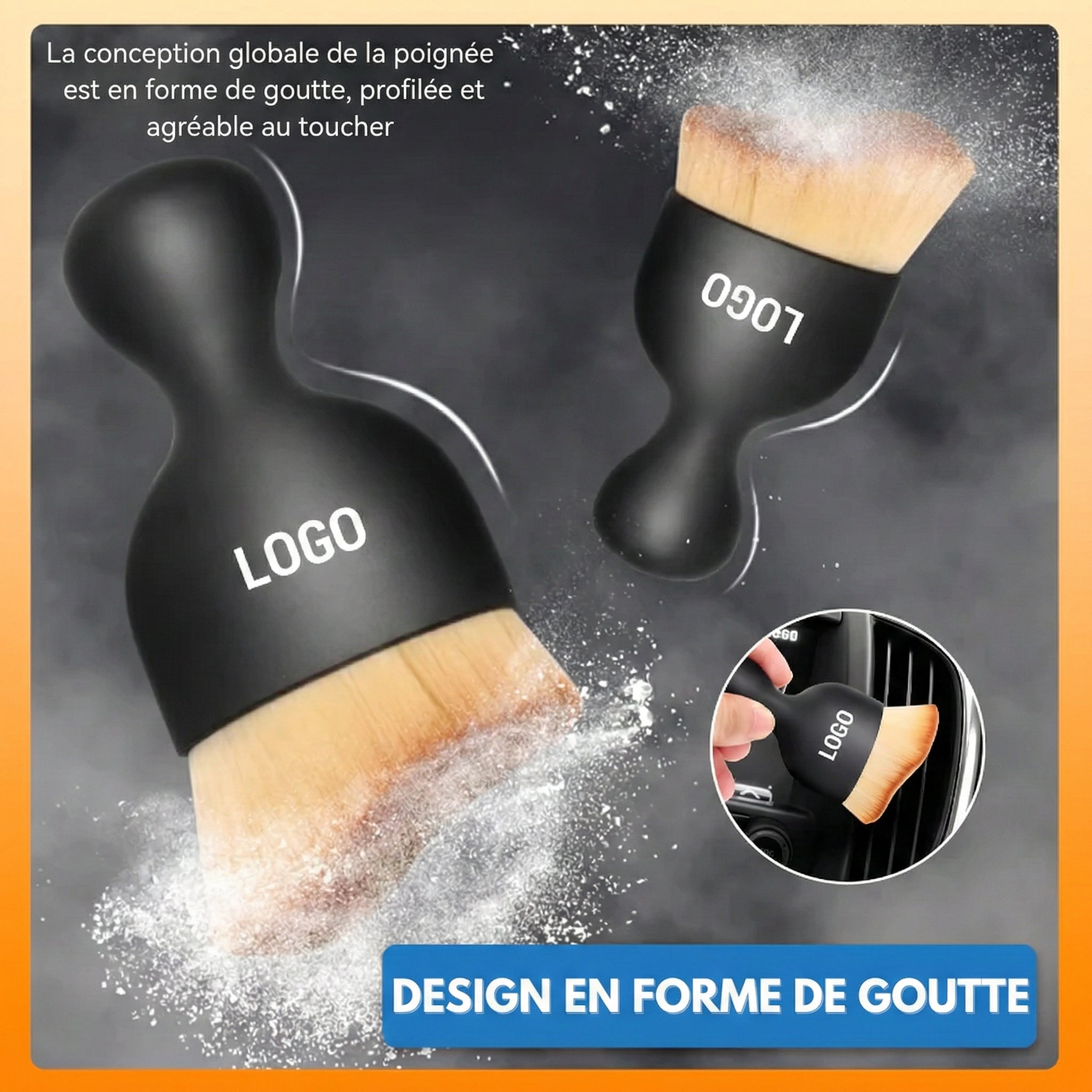 Brosse de Détail en Microfibre AutoBrillance™ pour Voiture