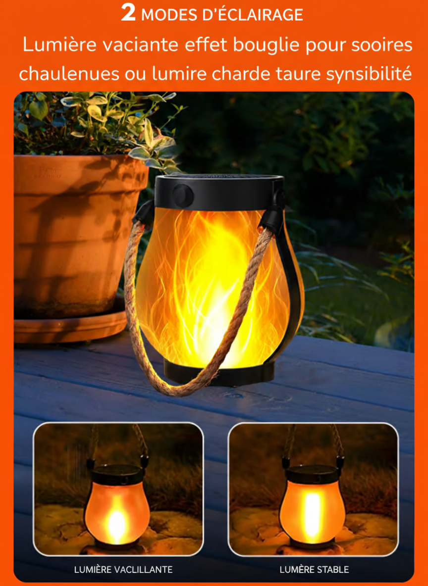 Lueur Éternelle™ – La lanterne solaire à la flamme infinie