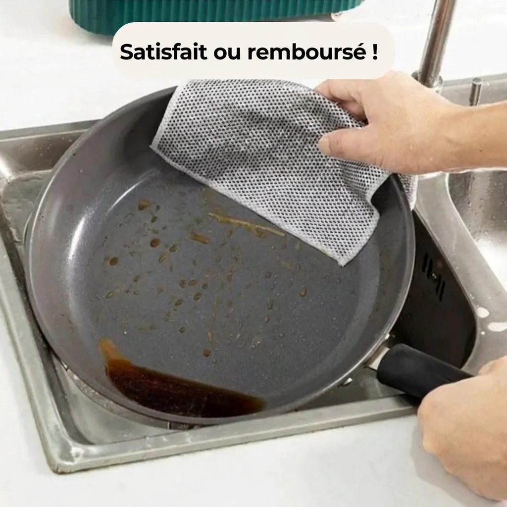 ÉclatNet™ – L'Éponge Métallique Zéro Rayure pour des Surfaces Éclatantes