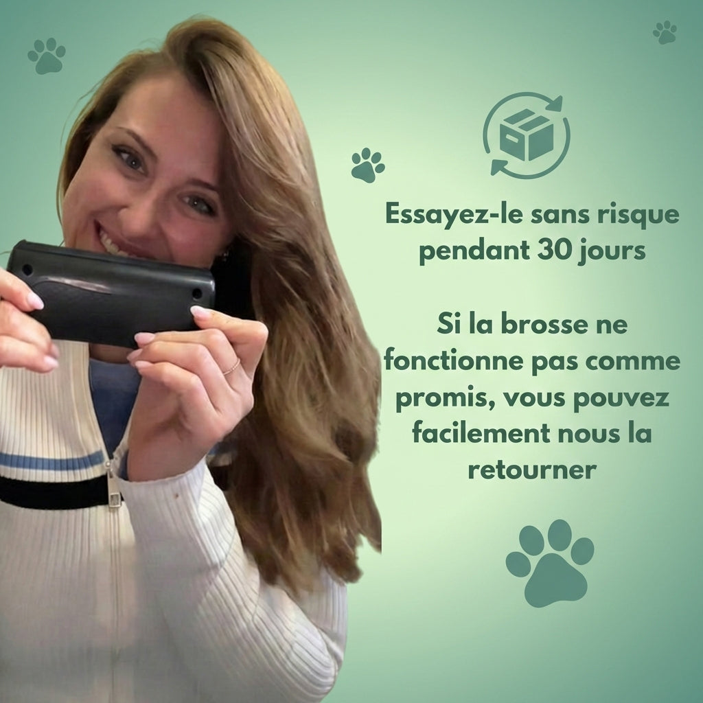 Brosse Expert-Mue™ – La solution ultime contre la perte de poils
