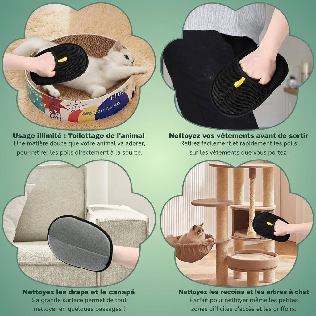 Gant Magique Anti-Poils™ – La solution électrostatique (1 ACHETÉ = 1 OFFERT)