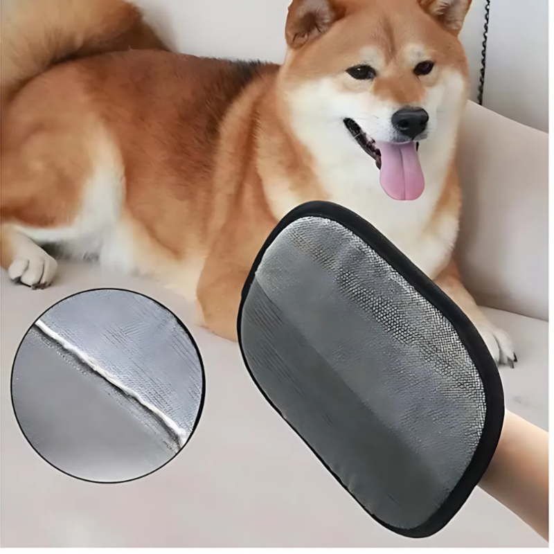 ÉliminePoils™ – Gants électrostatiques pour un retrait facile des poils d'animaux (1+1 GRATUIT)