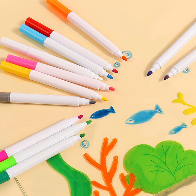 12 Feutres Colorés pour Tableau LED Lumineux