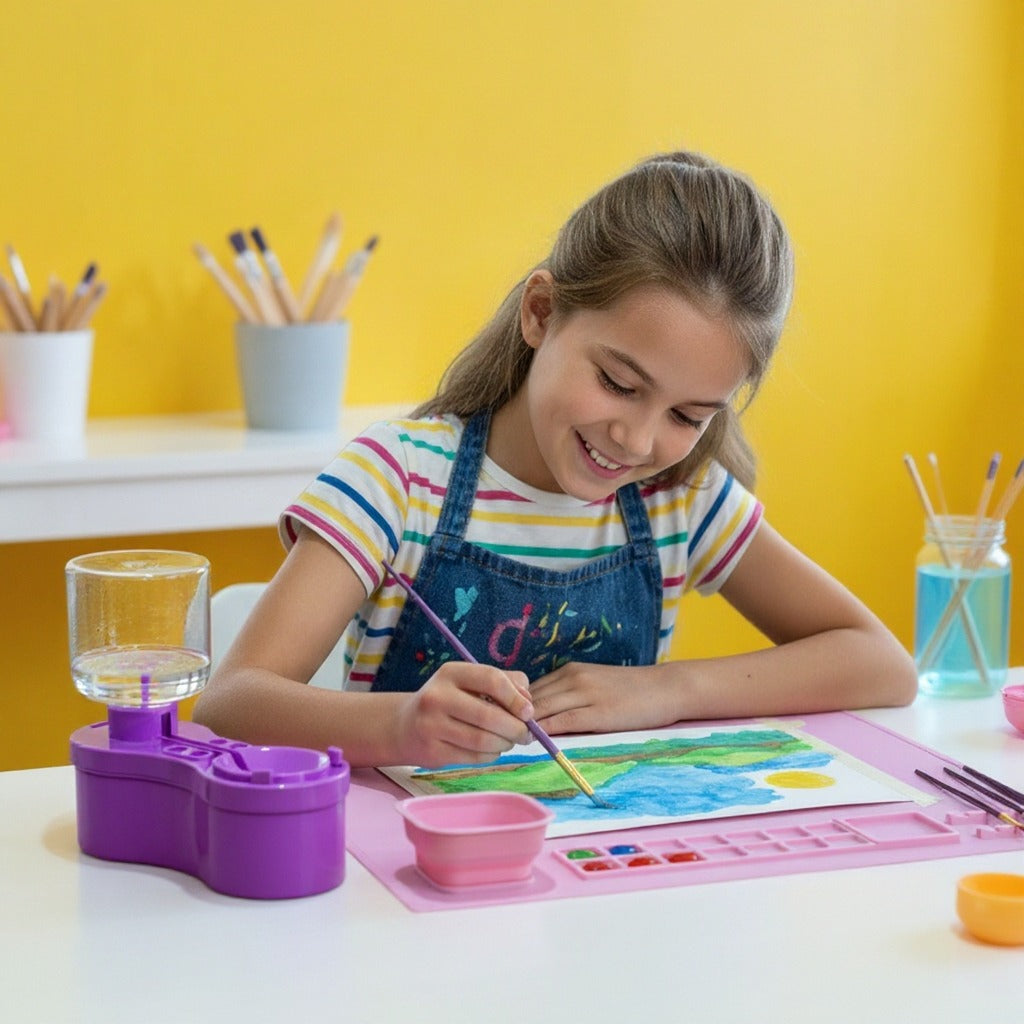 Tapis de Peinture en Silicone | Kit Artistique Créatif